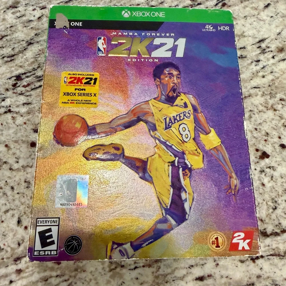 NBA 2K21 Mamba Forever Edition w/ Slip Cover Microsoft Xbox One Complete Bonus c